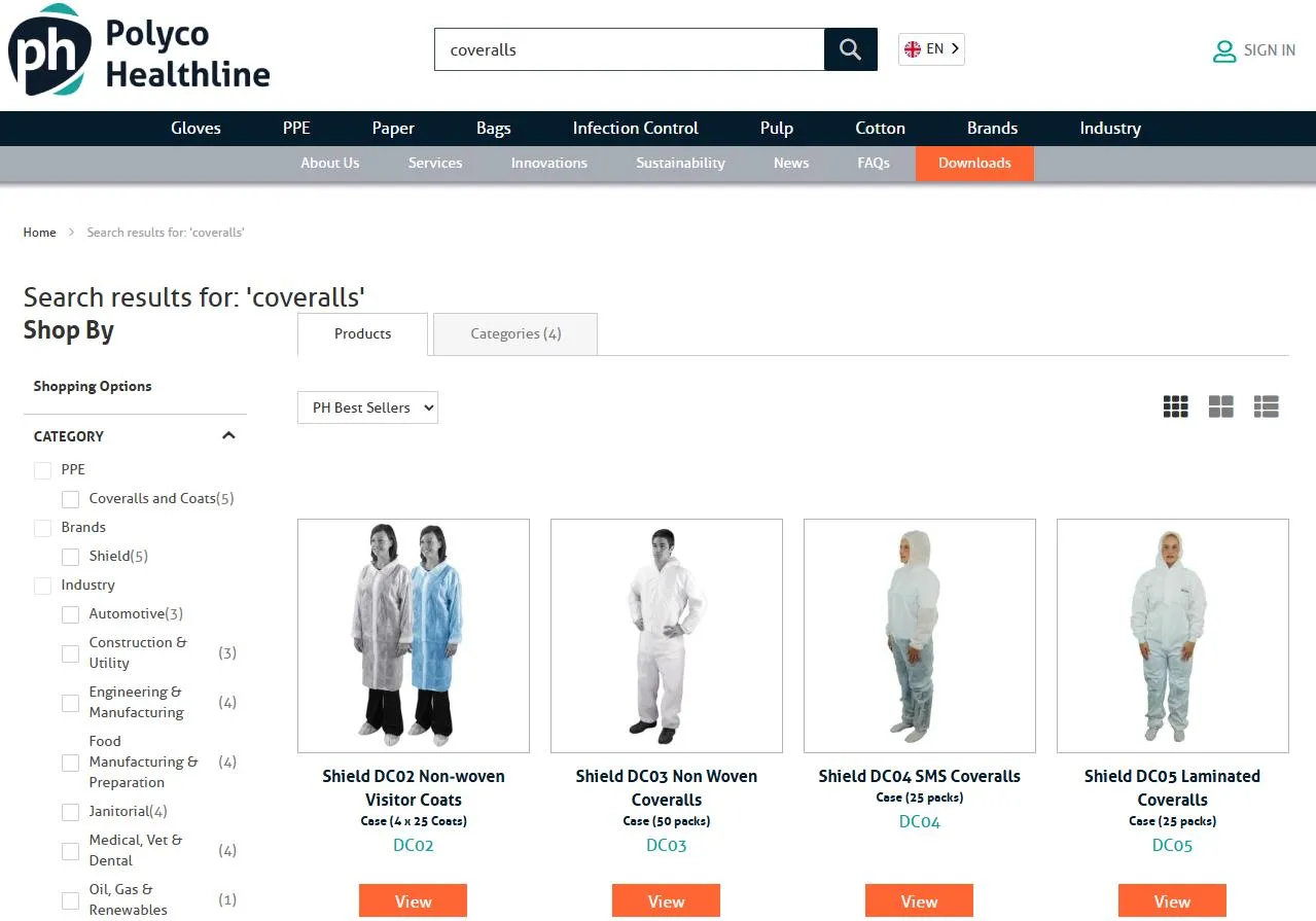 uk Disposable Coverall factory