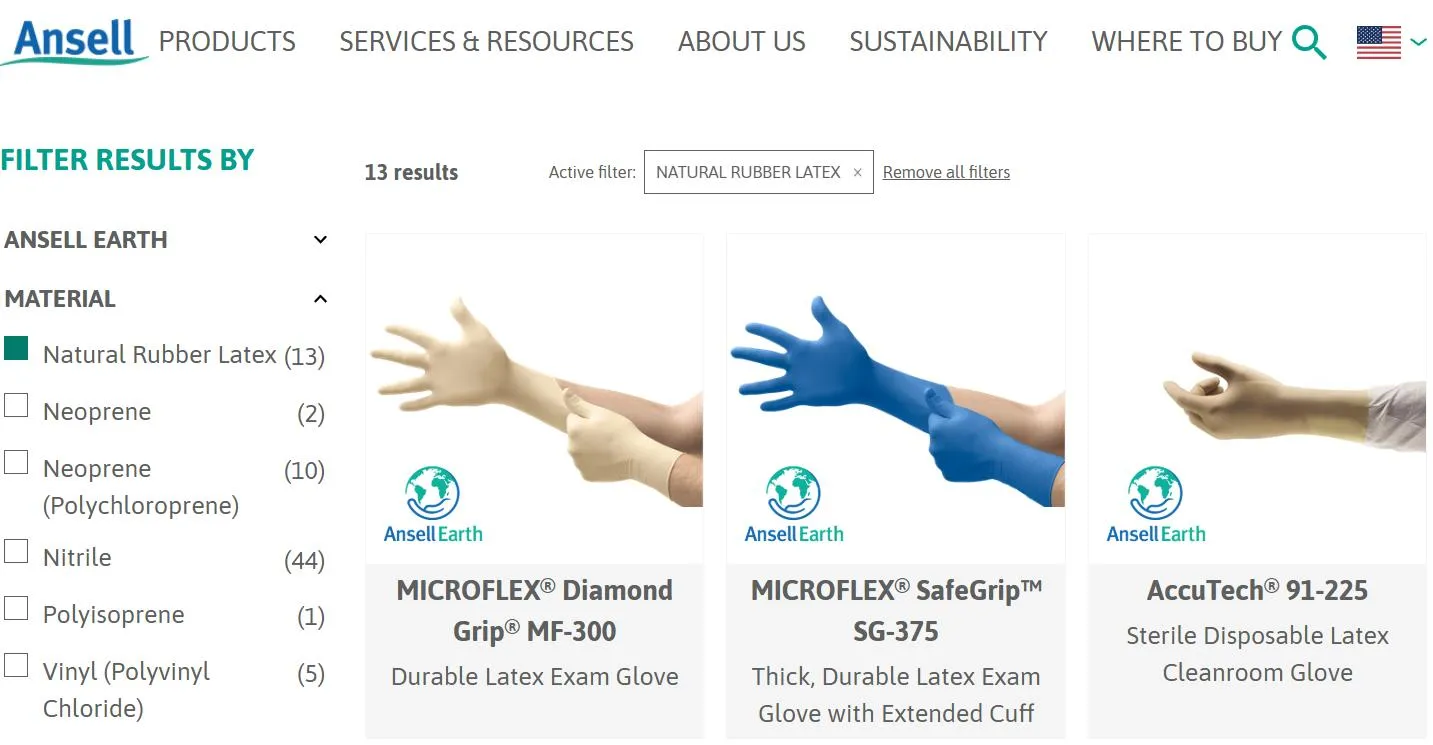 ansell gloves