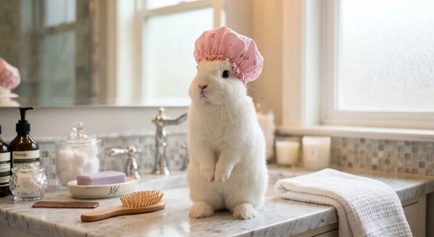 Why Did The Rabbit Wear A Shower Cap