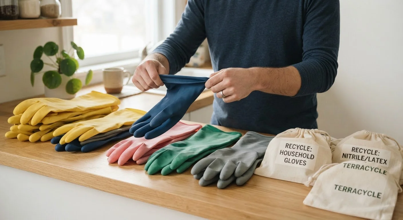 How to recycle rubber gloves